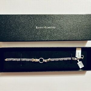 NWT RossSimons Italian Byzantine .925 Sterling S. leopards Heads NWT BOXED